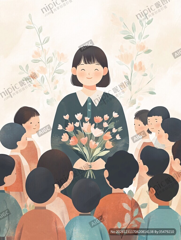 教师节插画