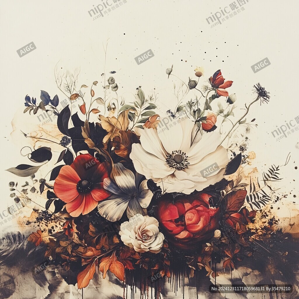 欧美风格花卉