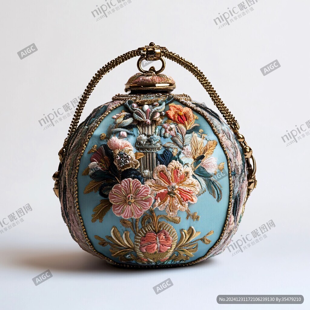 金点翠花囊
