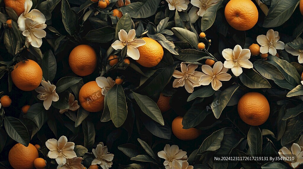 砂糖橘插画设计