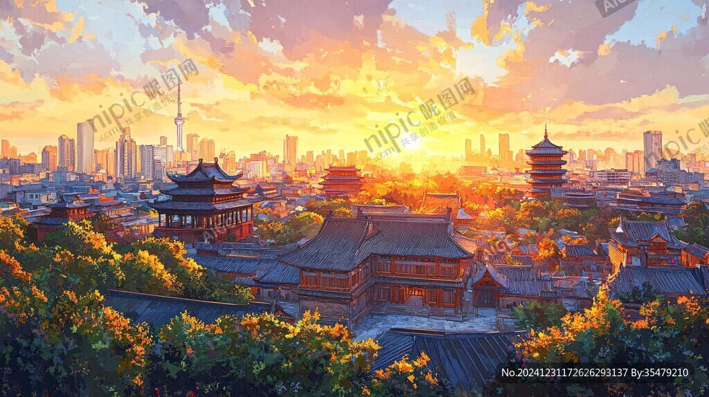 崇安阁插画