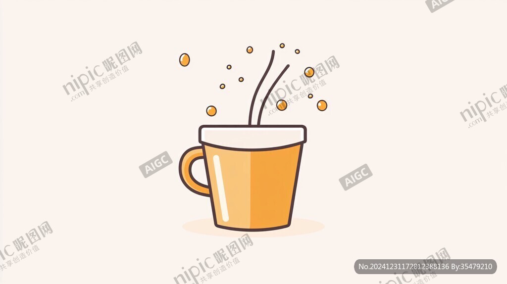 奶茶杯插画