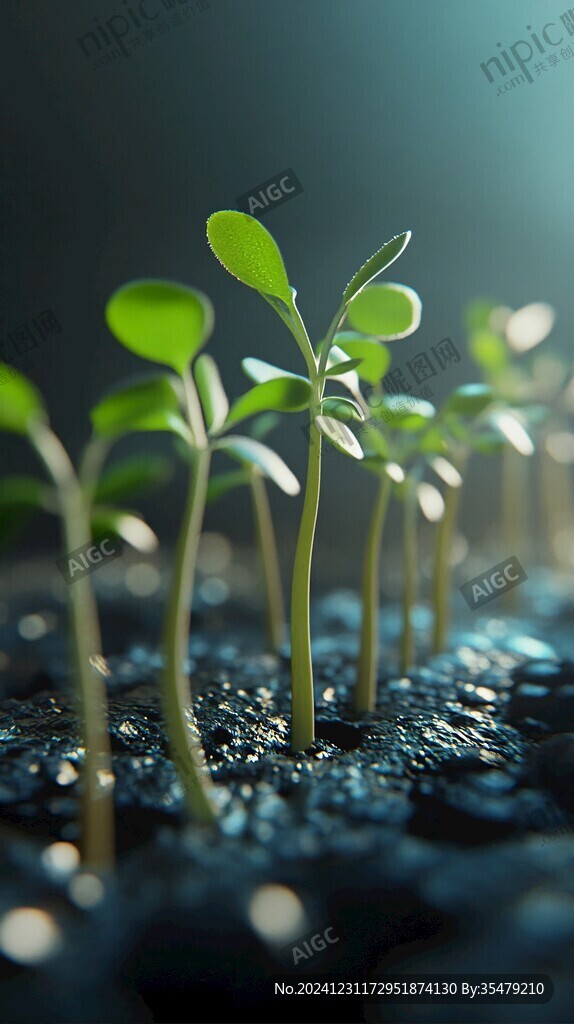 生命绿色植物发芽