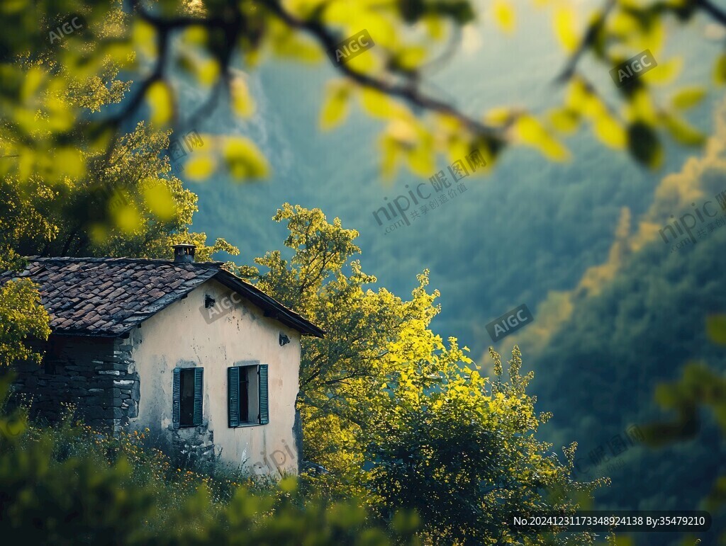 唯美大山深处有人家