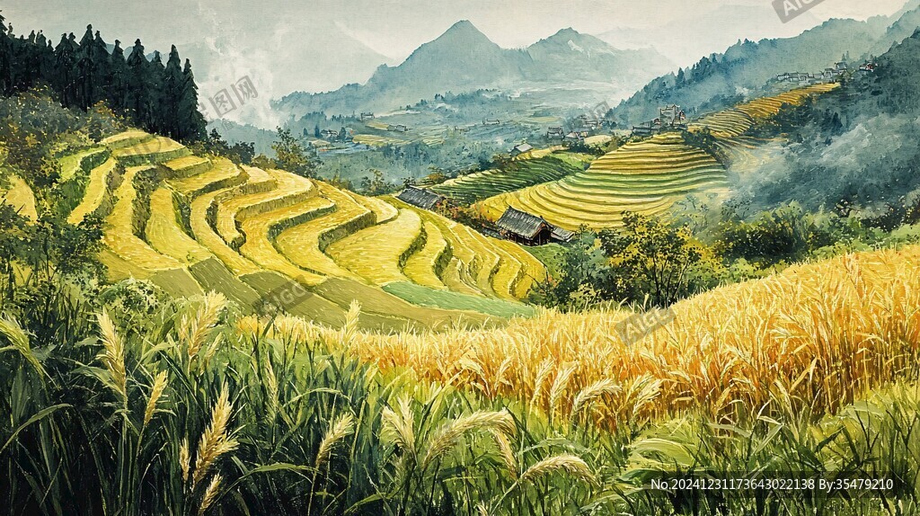 稻全景画