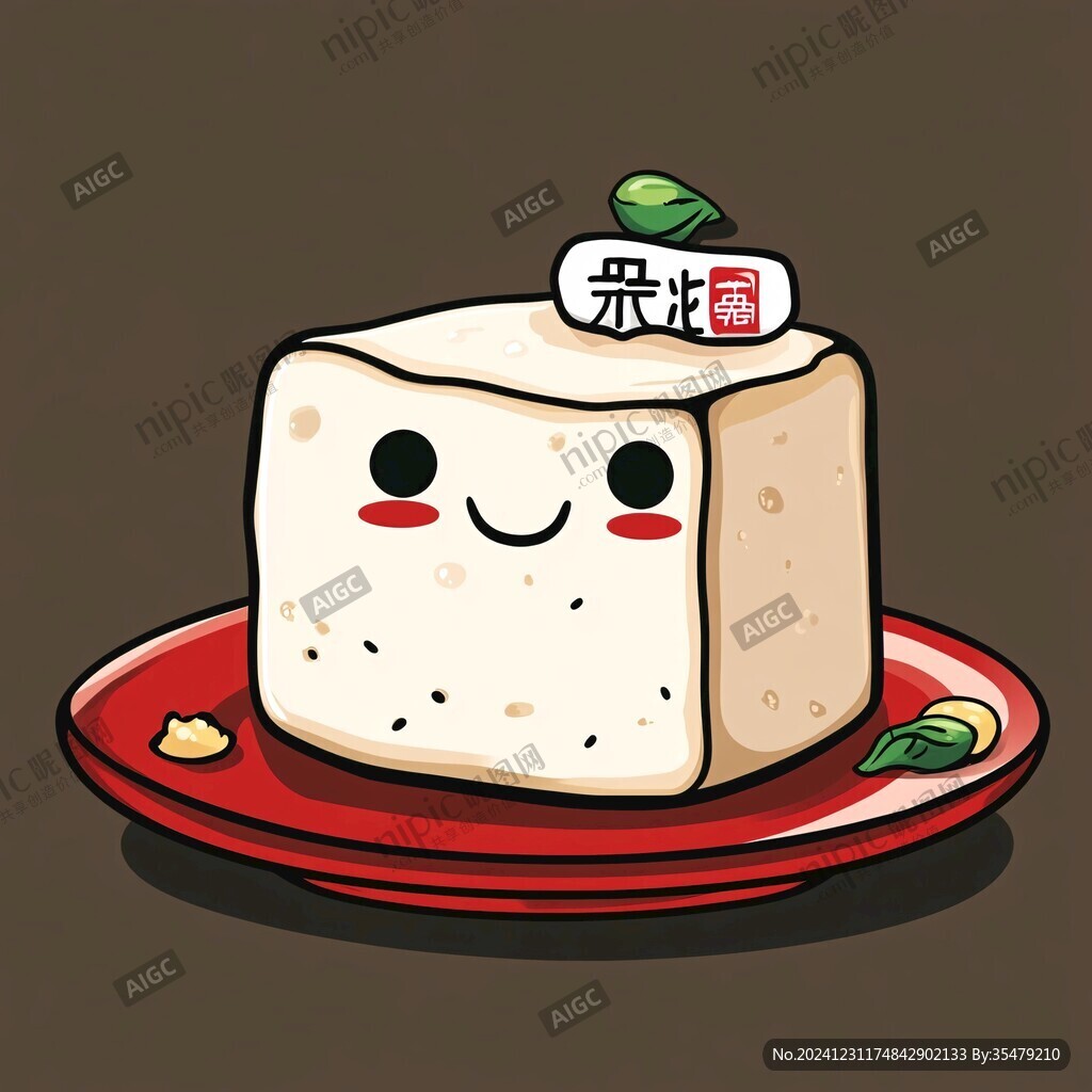 卡通豆腐
