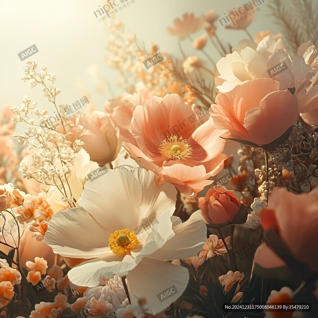 3d立体唯美花卉