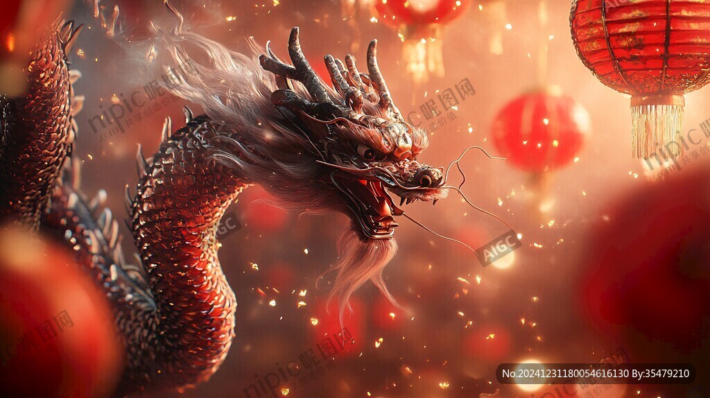 龙年横版插画
