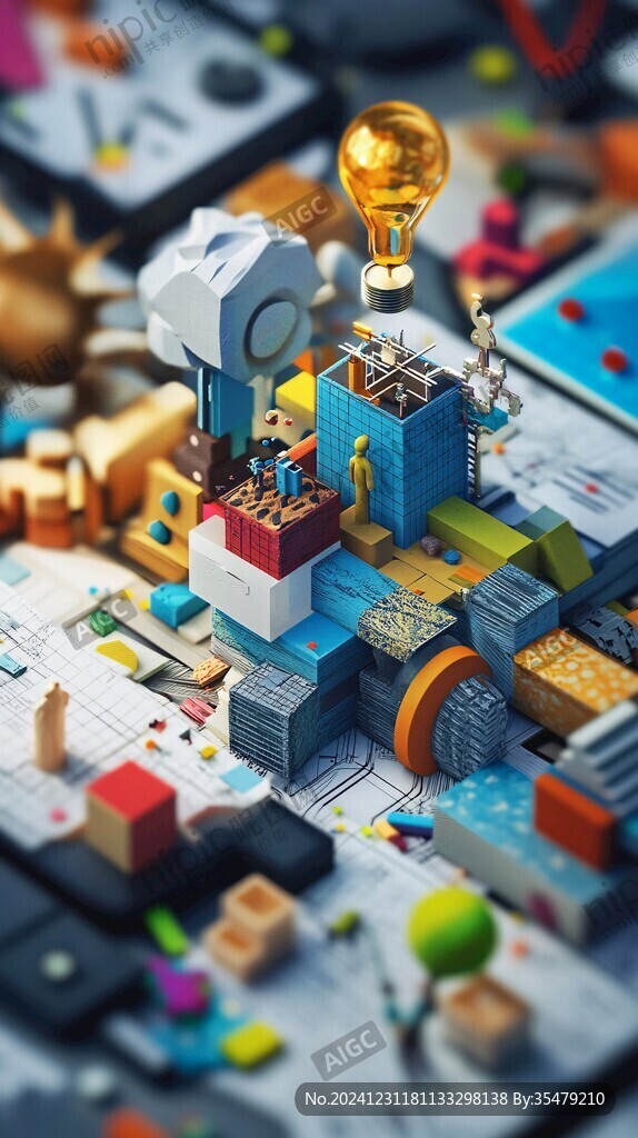 3d立体插画风格