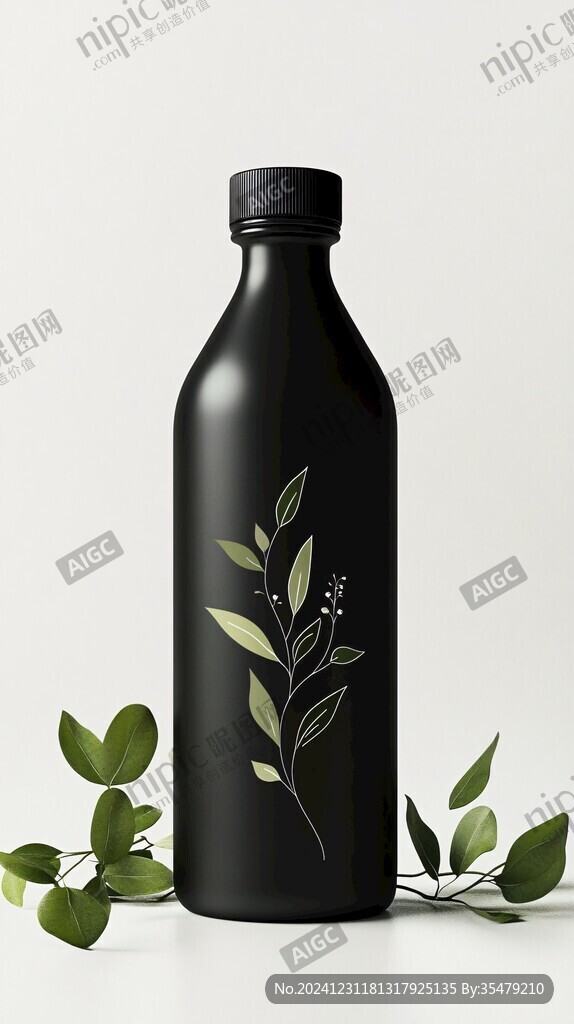 保健品瓶智能贴图