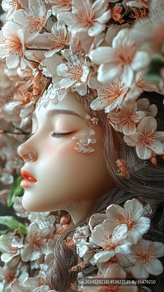 3d立体唯美花卉