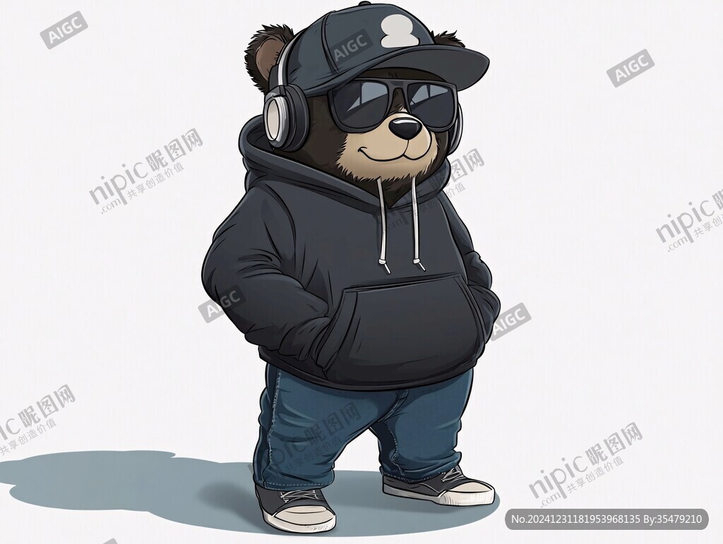 熊装男孩形象设计