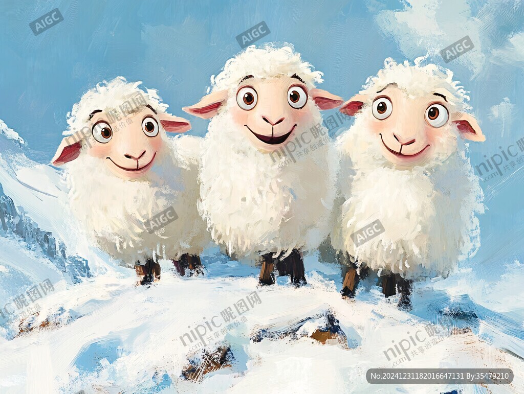 阿尔巴斯羊插画