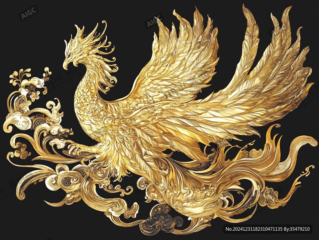 凤凰朱雀插画