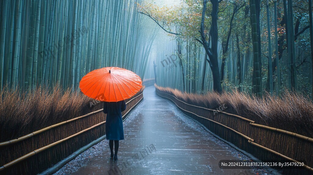 竹海雨伞