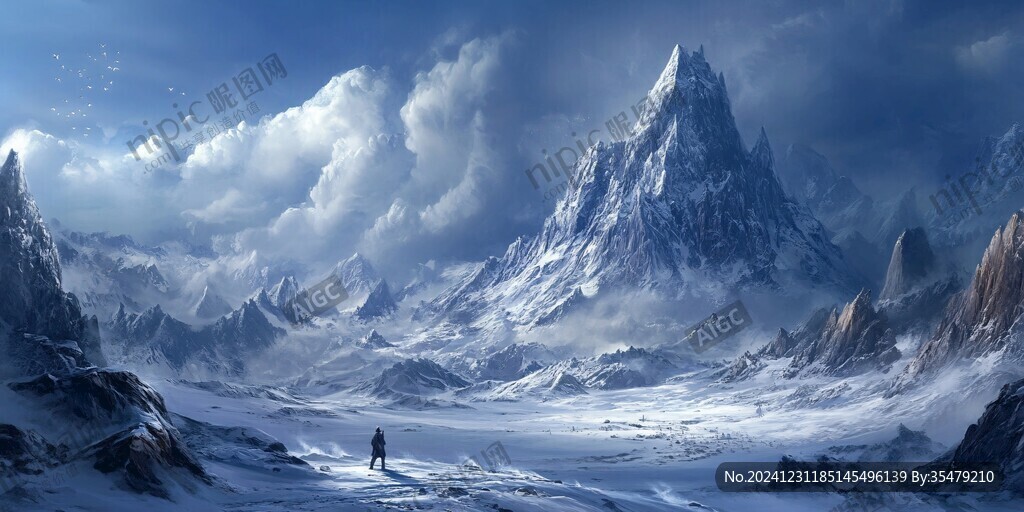 雪山原画