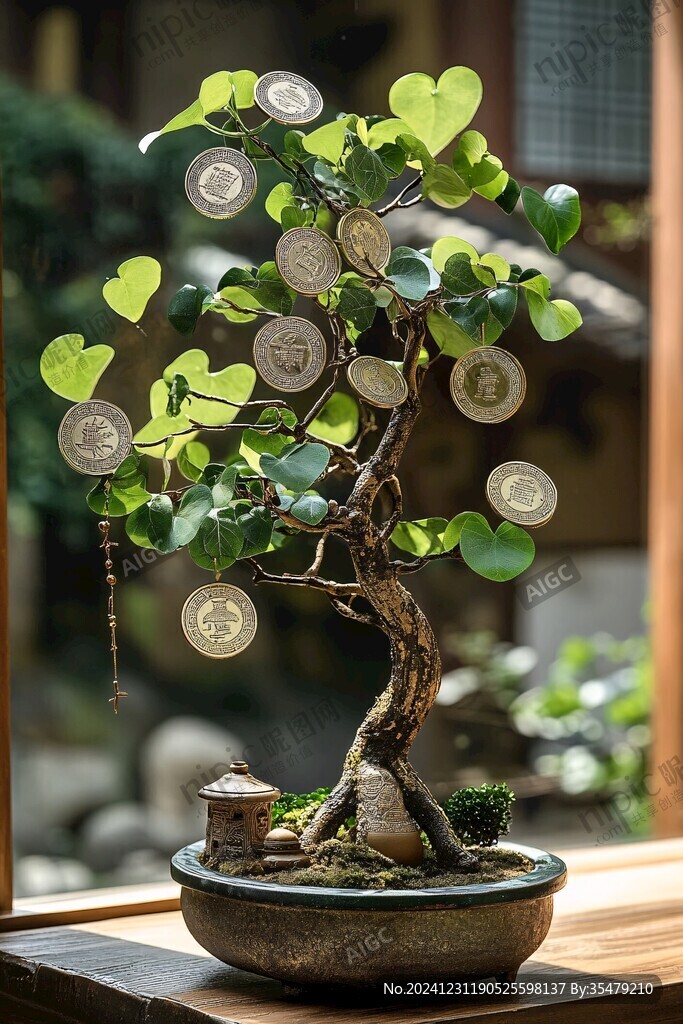 铜钱树艺术品