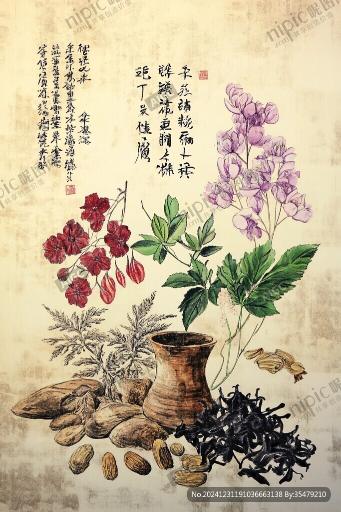中药绘画