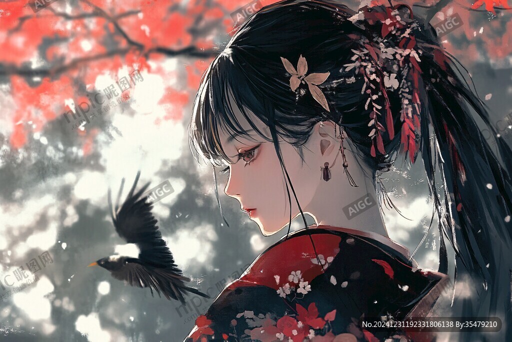 日系少女插画