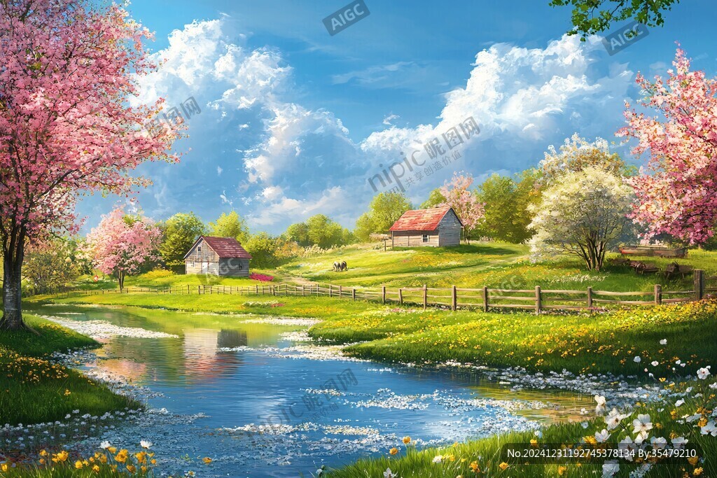 唯美农村场景
