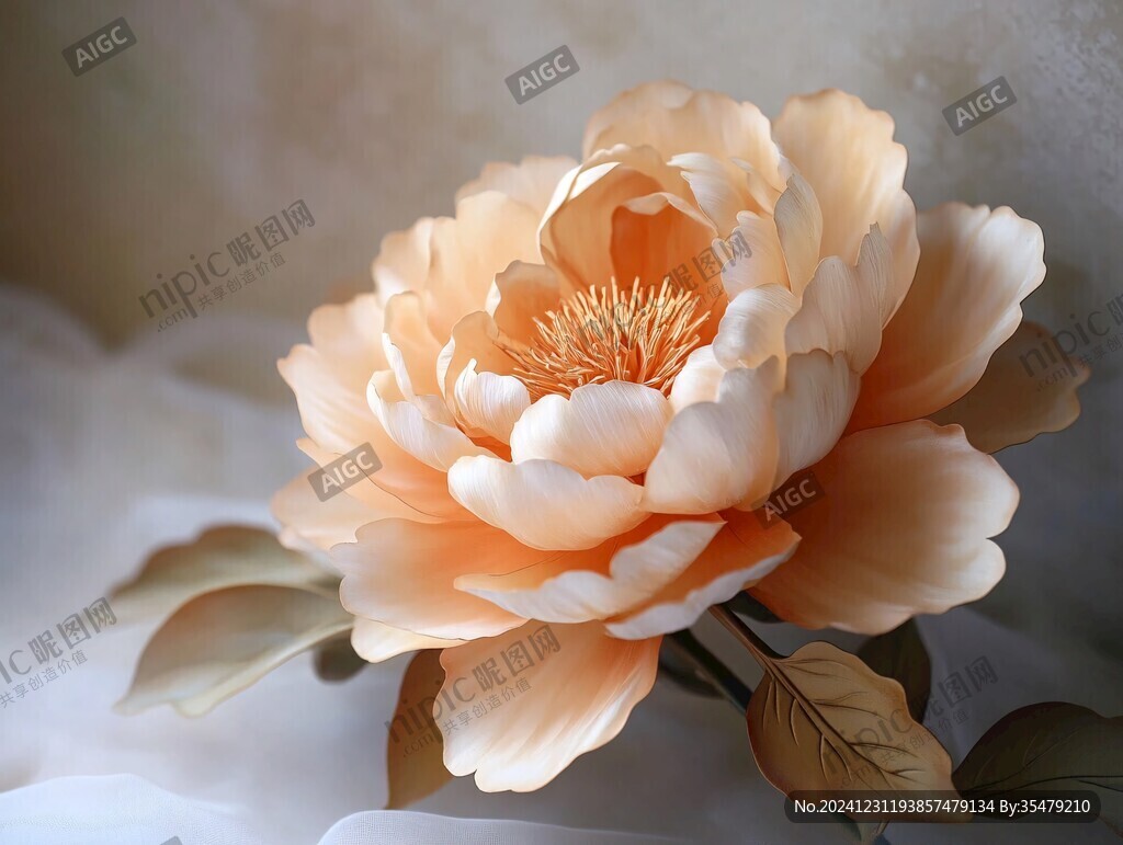 3d牡丹花卉