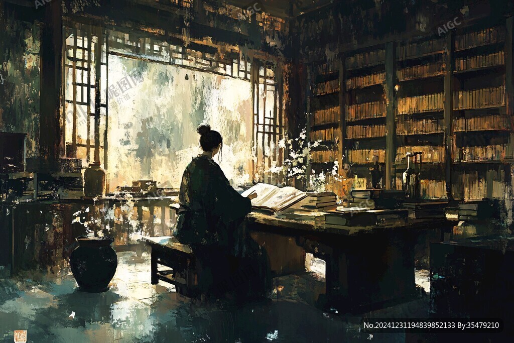 古代书屋场景