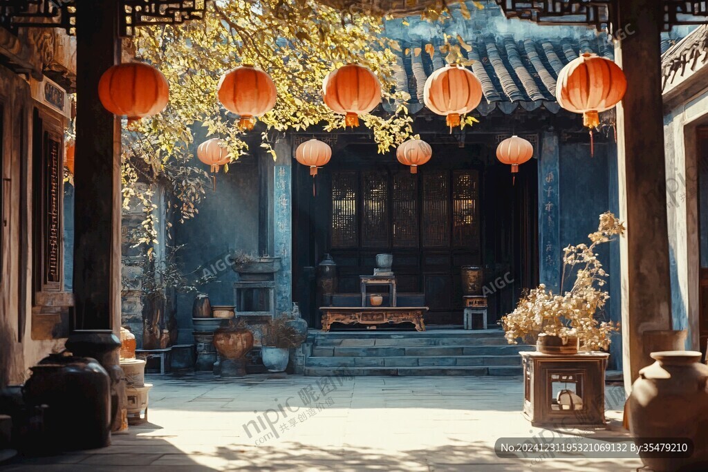 宅院秋意