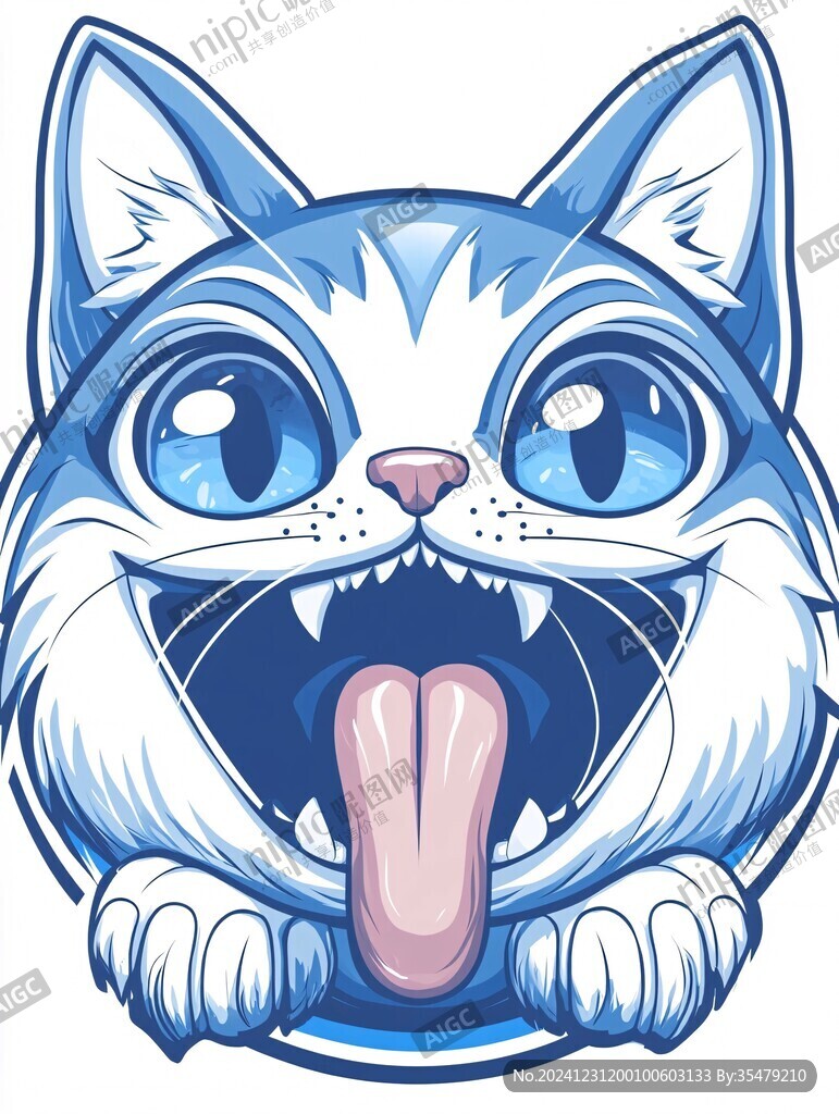 原创卡通调戏猫