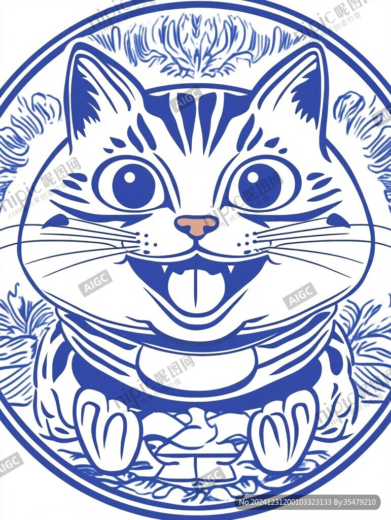猫咪文创图案