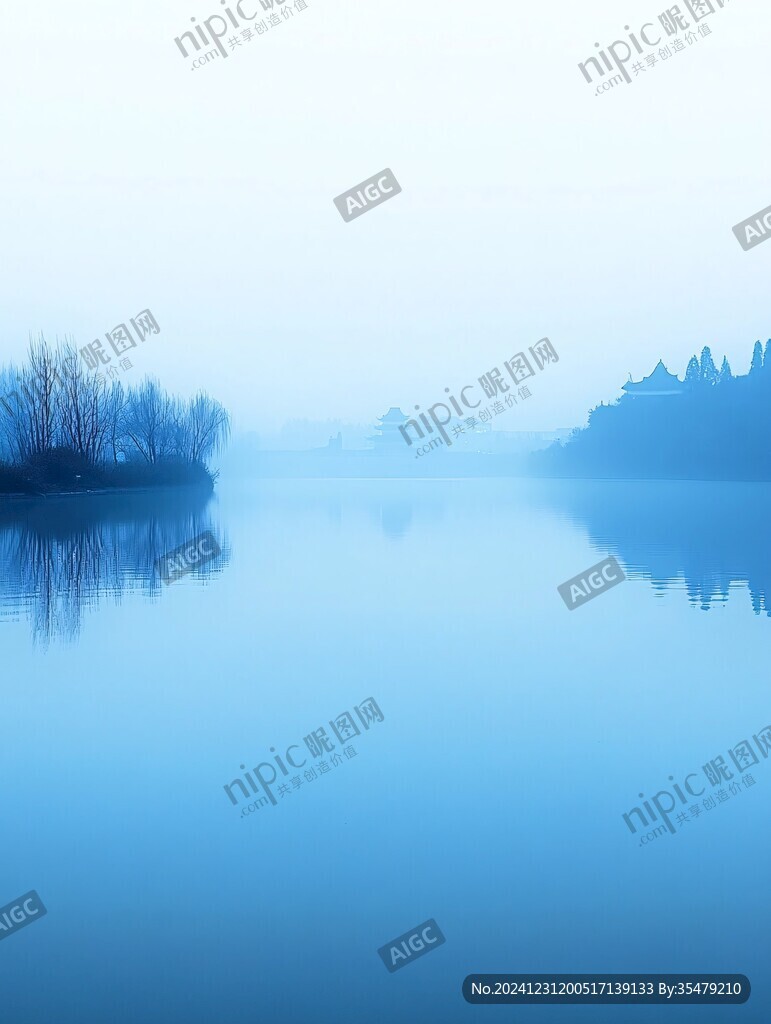 湘湖晨雾