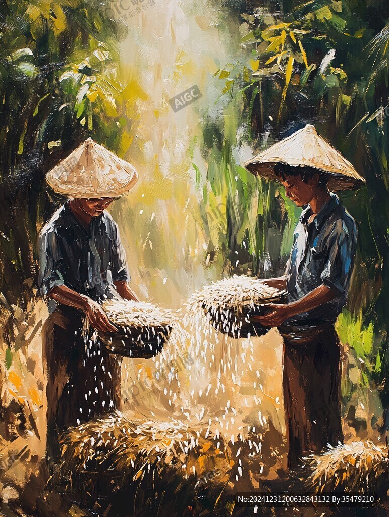 努力工作粮食系列作品