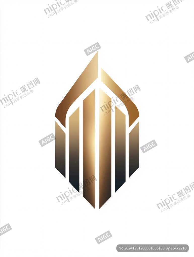 金色现代建筑logo