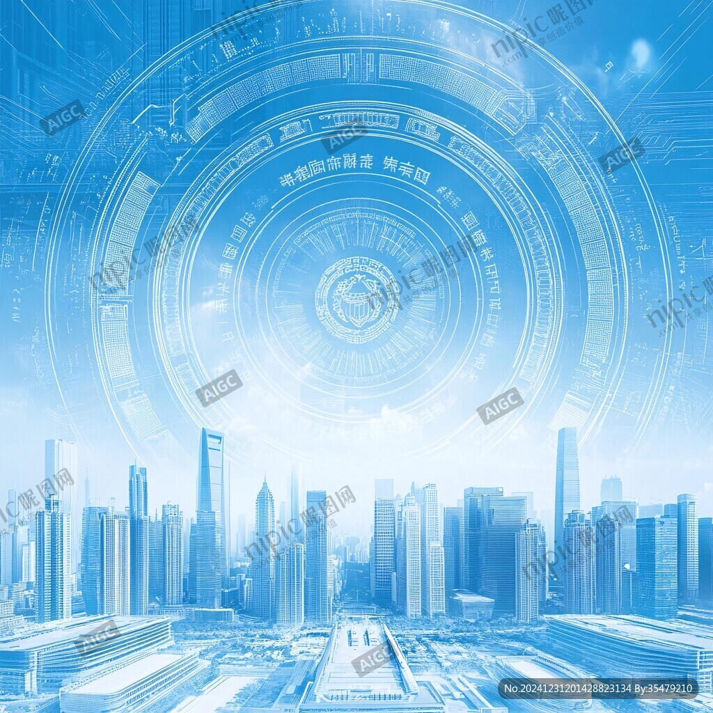 科技主视觉智慧城市