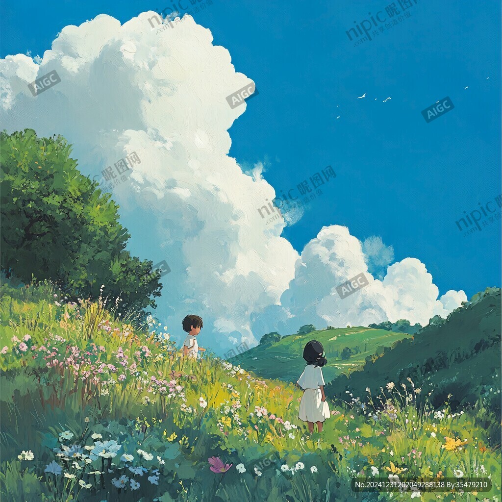 梦幻儿童插画超治愈