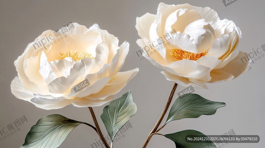 3d牡丹花
