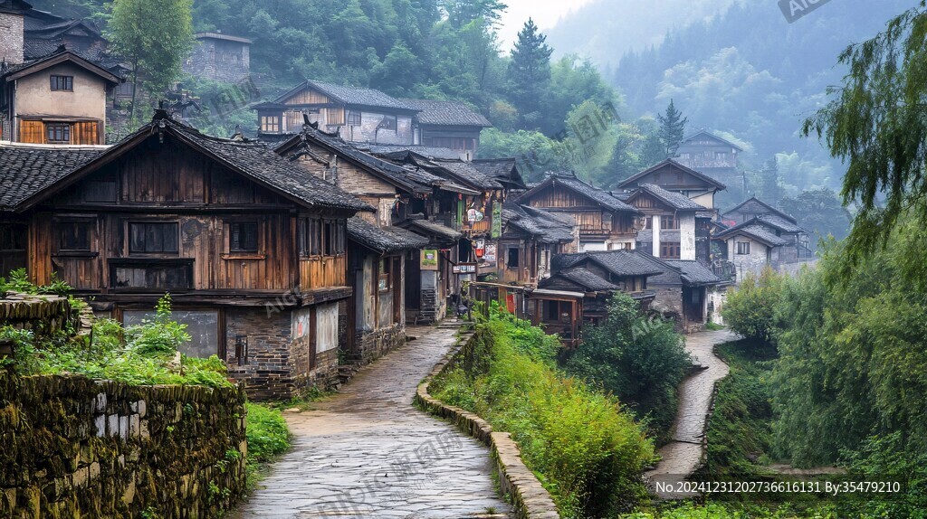 高清宽幅村寨图片
