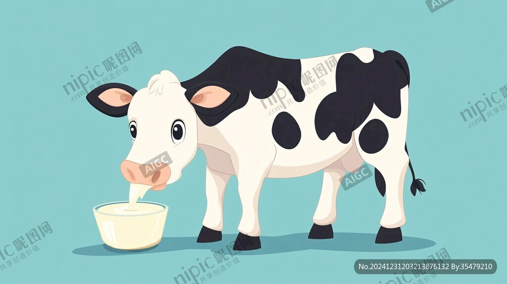 牛初乳卡通形象