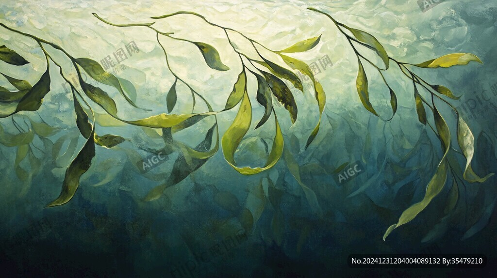 海藻插画