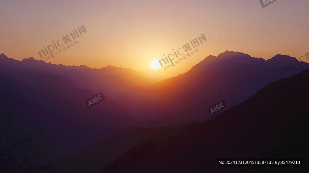 南峰日落
