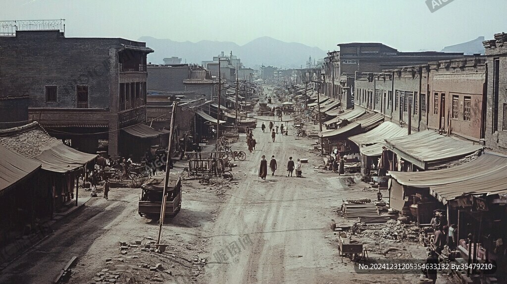 清代集市街道