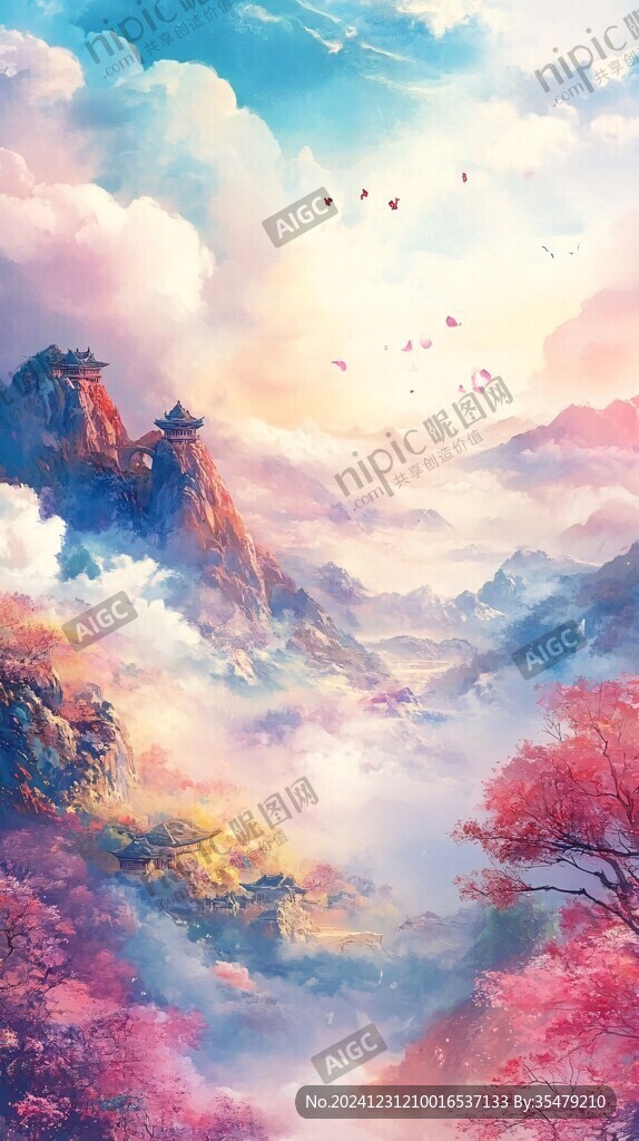 唯美云山风景画
