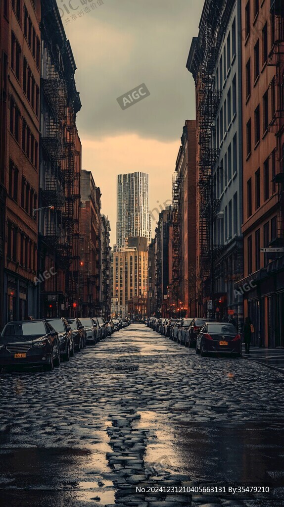雨后街景美丽街景