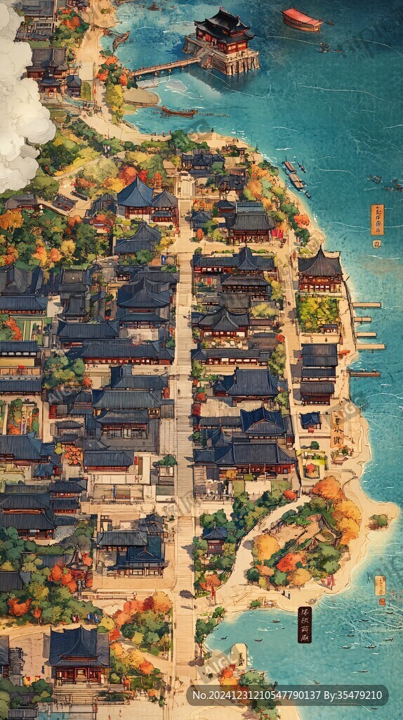 天一阁插画