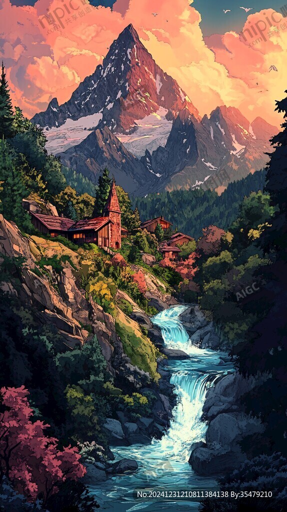 插画风景画