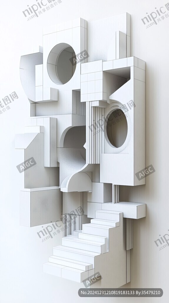 简约立体画