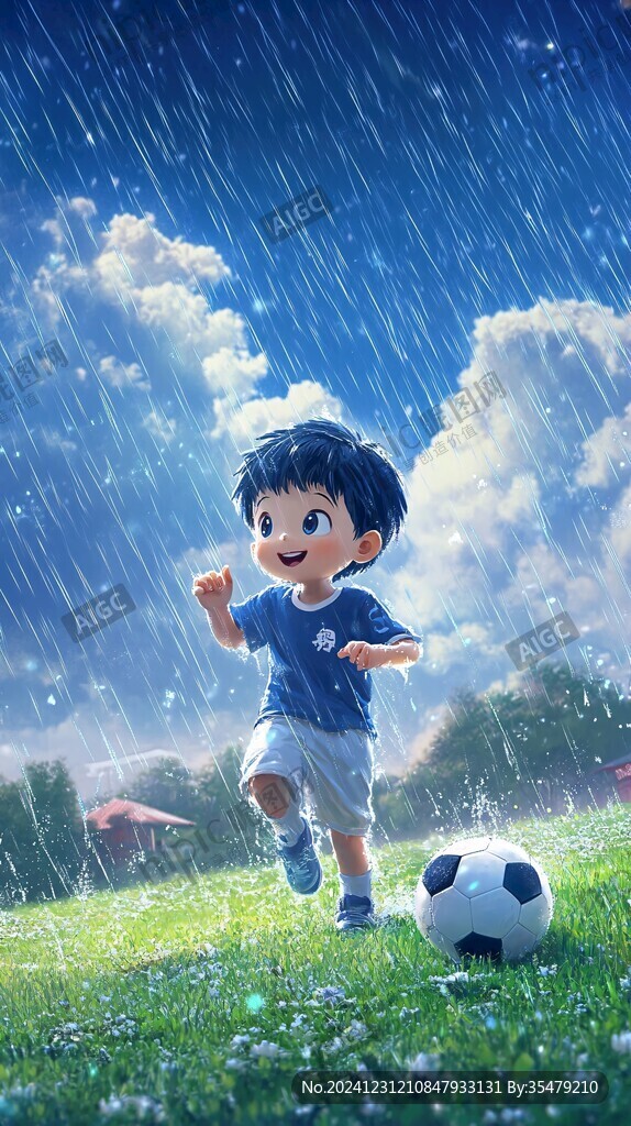 q版足球男孩