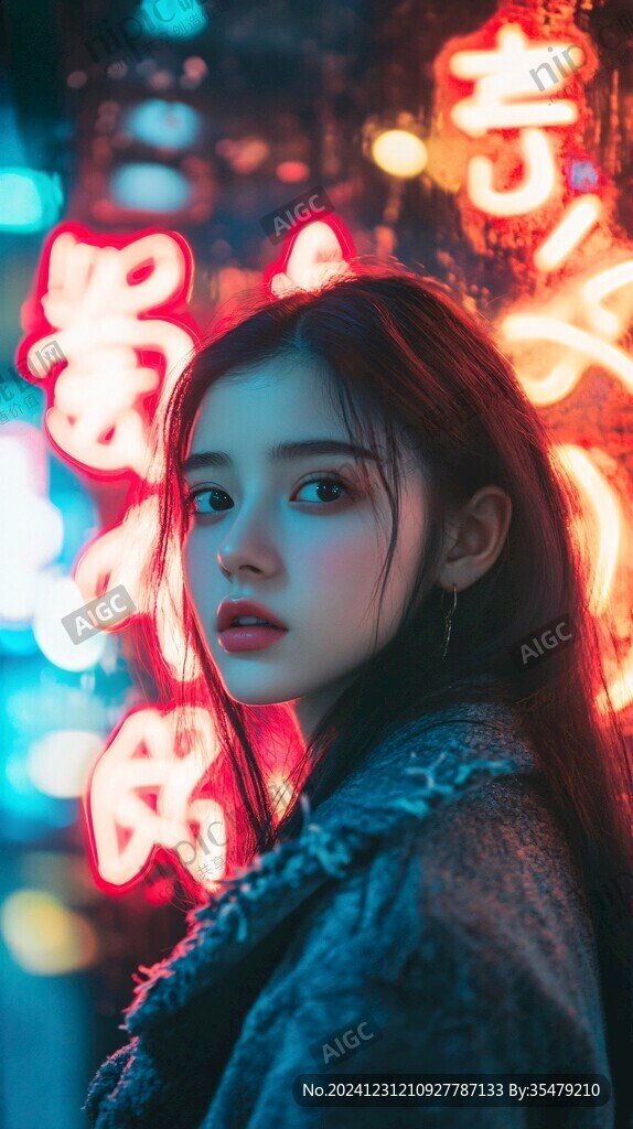 夜景人像