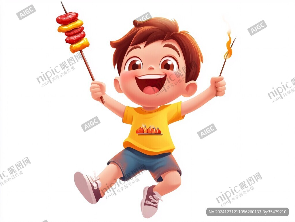 烤肉卡通人物ip