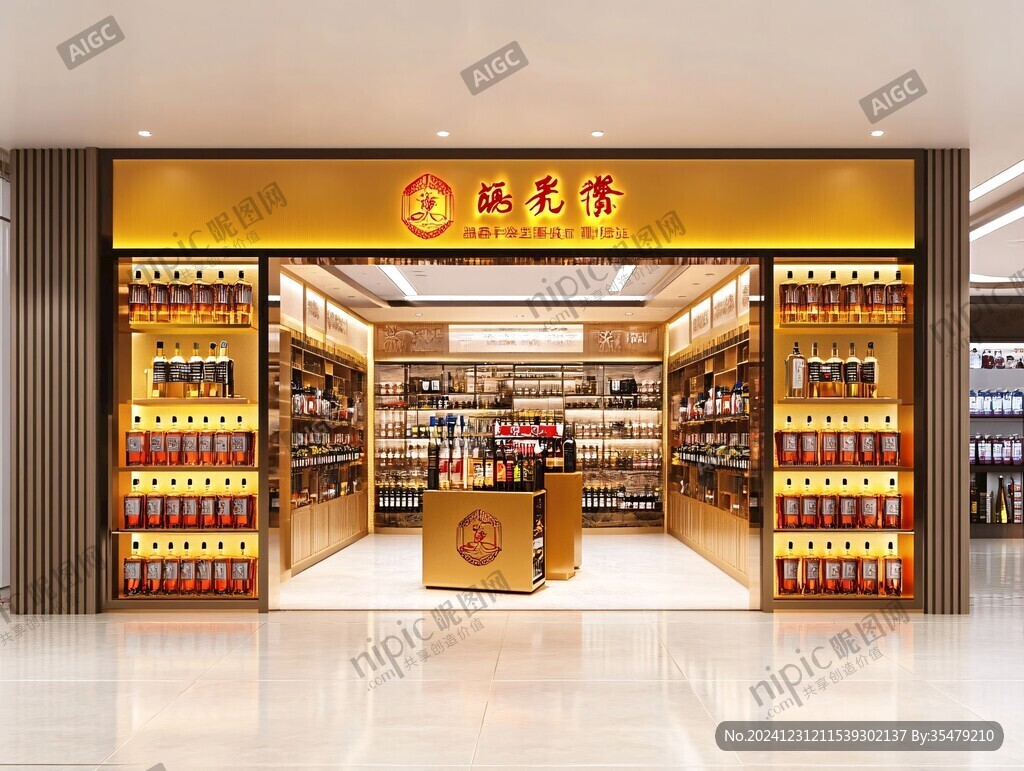 烟酒专柜效果图