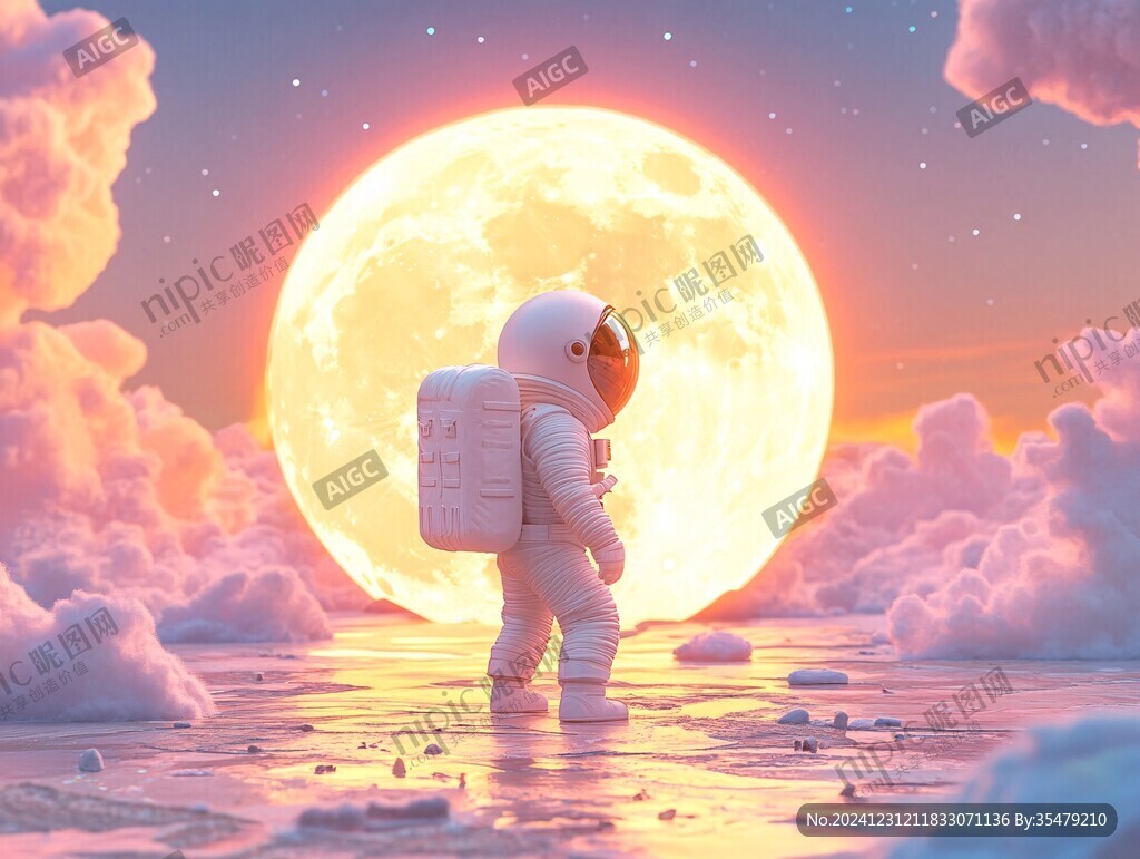 宇航员月球